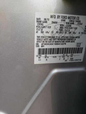 2011 Ford Edge Se მანქანა იყიდება აუქციონზე, vin: 2FMDK3GC1BBA12278, აუქციონის ნომერი: 39967144