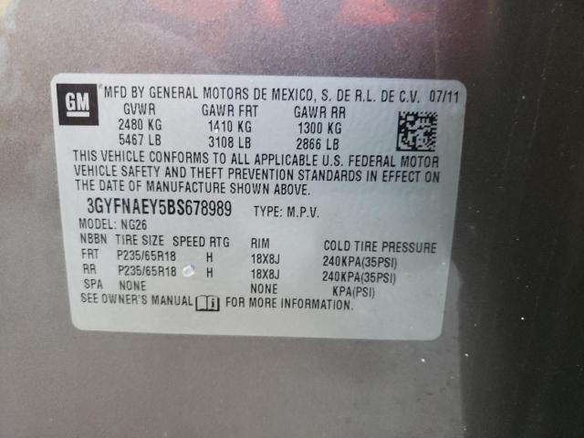 Aukcja sprzedaży 2011 Cadillac Srx Luxury Collection, vin: 3GYFNAEY5BS678989, numer aukcji: 43995164