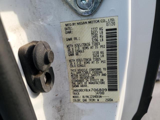 Aukcja sprzedaży 2020 Nissan Frontier S, vin: 1N6ED0CF8LN706809, numer aukcji: 43433774
