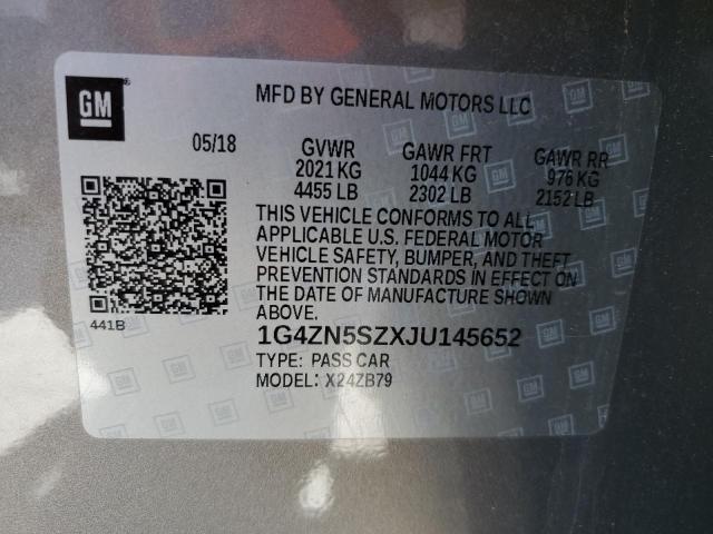 Aukcja sprzedaży 2018 Buick Lacrosse Preferred, vin: 1G4ZN5SZXJU145652, numer aukcji: 42075264