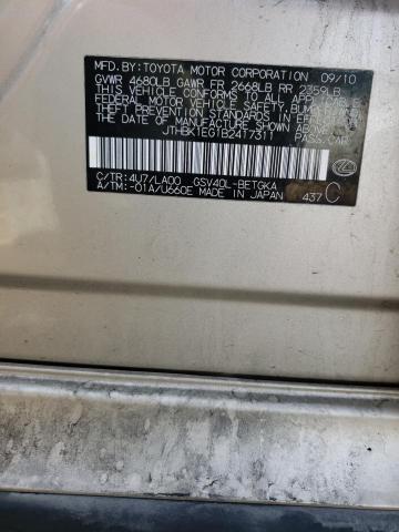Продаж на аукціоні авто 2011 Lexus Es 350, vin: JTHBK1EG1B2417311, номер лоту: 41003784