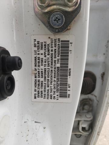 43991484 :رقم المزاد ، 19XFB2F53EE025508 vin ، 2014 Honda Civic Lx مزاد بيع