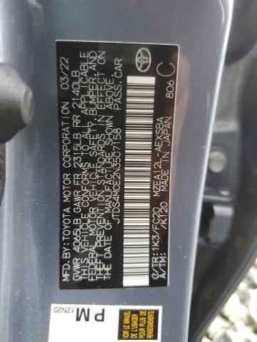 Aukcja sprzedaży 2022 Toyota Corolla Se, vin: JTDS4MCE2N3507158, numer aukcji: 43819544