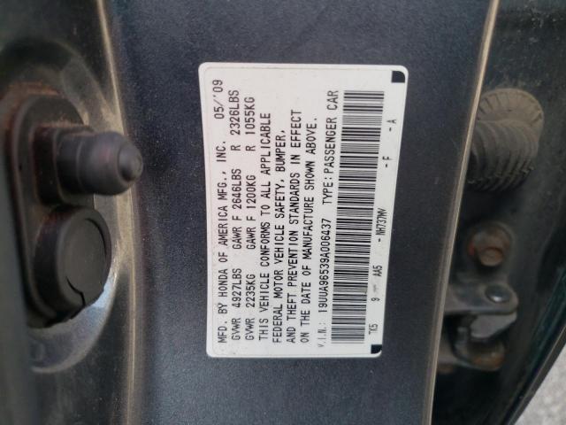 44148954 :رقم المزاد ، 19UUA96539A006437 vin ، 2009 Acura Tl مزاد بيع