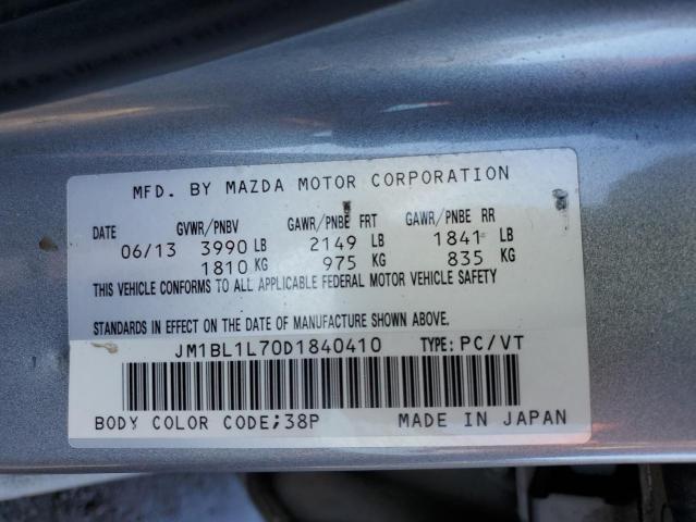 41180654 :رقم المزاد ، JM1BL1L70D1840410 vin ، 2013 Mazda 3 I مزاد بيع