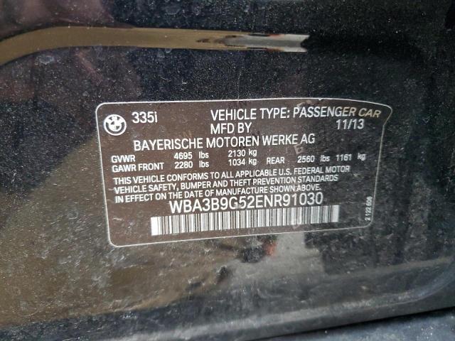 Aukcja sprzedaży 2014 Bmw 335, vin: WBA3B9G52ENR91030, numer aukcji: 44868944