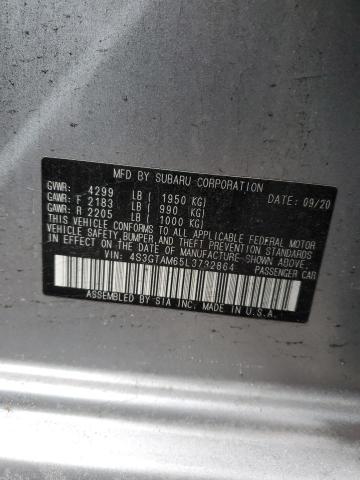 43827904 :رقم المزاد ، 4S3GTAM65L3732864 vin ، 2020 Subaru Impreza Sport مزاد بيع