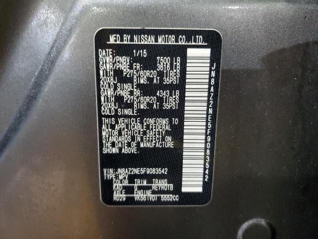 Продаж на аукціоні авто 2015 Infiniti Qx80, vin: JN8AZ2NE5F9083542, номер лоту: 43137715