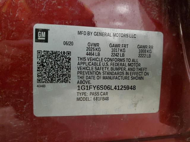 Продажа на аукционе авто 2020 Chevrolet Bolt Ev, vin: 1G1FY6S06L4125948, номер лота: 44304915