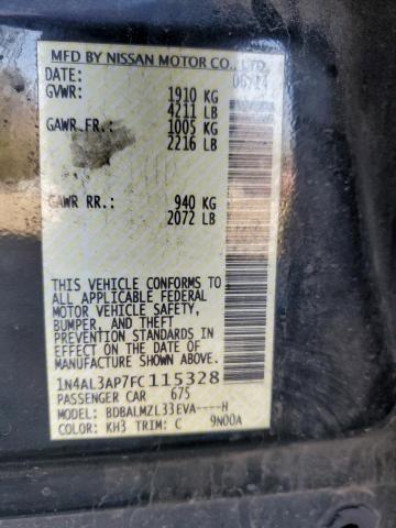 Aukcja sprzedaży 2015 Nissan Altima 2.5, vin: 1N4AL3AP7FC115328, numer aukcji: 43617085