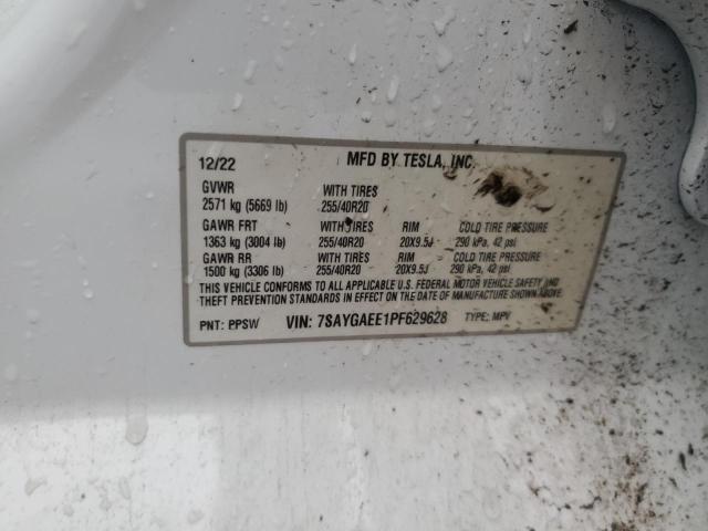 Продаж на аукціоні авто 2023 Tesla Model Y, vin: 7SAYGAEE1PF629628, номер лоту: 44158455