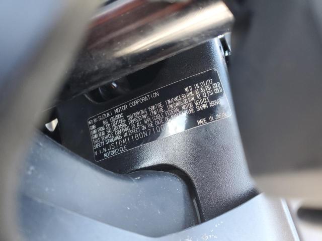 Aukcja sprzedaży 2022 Suzuki Gsx-r1000, vin: JS1DM11B0N7100295, numer aukcji: 45572995