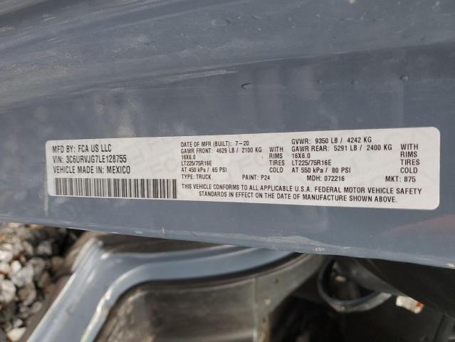 Aukcja sprzedaży 2020 Ram Promaster 3500 3500 High, vin: 3C6URVJG7LE128755, numer aukcji: 43770195