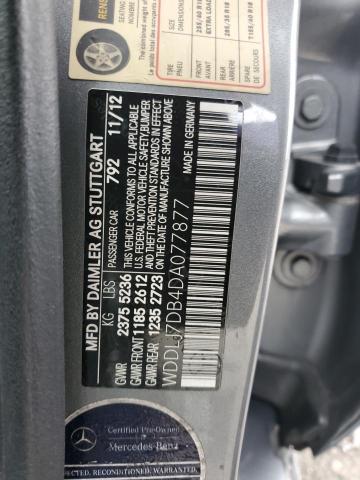 Aukcja sprzedaży 2013 Mercedes-benz Cls, vin: WDDLJ7DB4DA077877, numer aukcji: 44628195