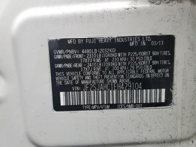 Aukcja sprzedaży 2014 Subaru Forester, vin: JF2SJAHC1EH429104, numer aukcji: 46677875