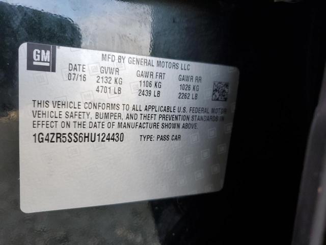 2017 Buick Lacrosse მანქანა იყიდება აუქციონზე, vin: 1G4ZR5SS6HU124430, აუქციონის ნომერი: 44239245