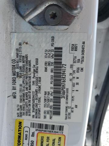 Aukcja sprzedaży 2014 Ford Fusion Se, vin: 3FA6P0H76ER394172, numer aukcji: 47472785