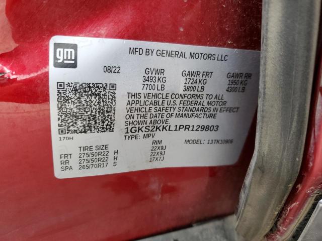 42931415 :رقم المزاد ، 1GKS2KKL1PR129803 vin ، 2023 Gmc Yukon Xl مزاد بيع