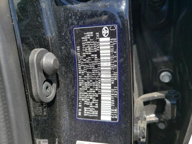78372535 :رقم المزاد ، 5YFVPMAE3NP301877 vin ، 2022 Toyota Corolla مزاد بيع