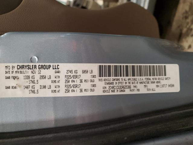 Продажа на аукционе авто 2013 Chrysler Town & Country, vin: 2C4RC1CG3DR625386, номер лота: 43569665