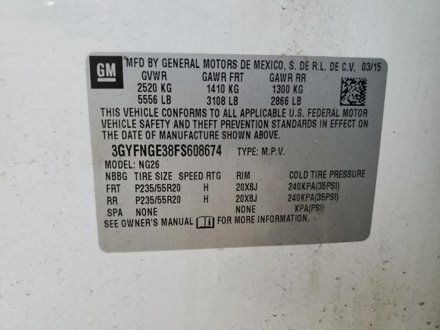 Продажа на аукционе авто 2015 Cadillac Srx Premiu, vin: 3GYFNGE38FS608674, номер лота: 44727455