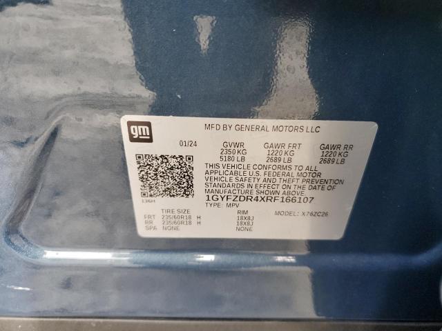 Продажа на аукционе авто 2024 Cadillac Xt4, vin: 1GYFZDR4XRF166107, номер лота: 43627985