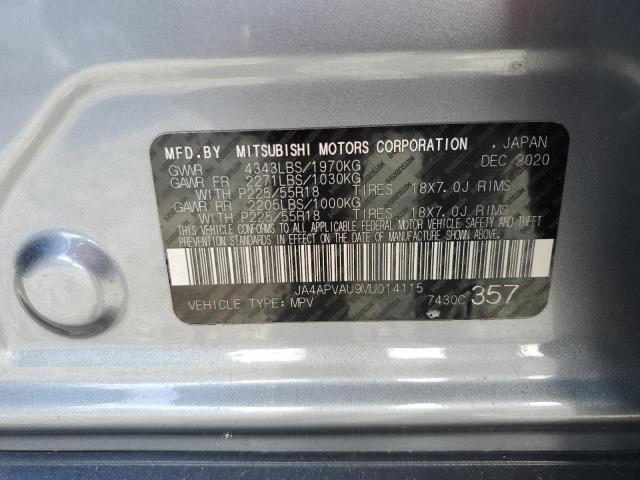 Aukcja sprzedaży 2021 Mitsubishi Outlander, vin: JA4APVAU9MU014115, numer aukcji: 45356335