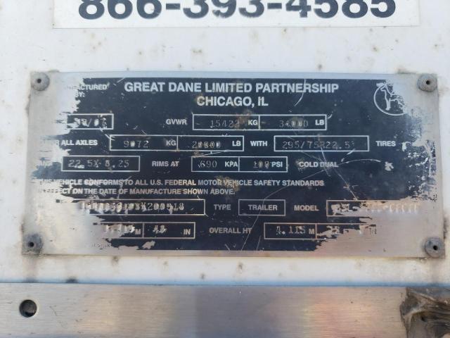 2008 Great Dane Trailer მანქანა იყიდება აუქციონზე, vin: 1GRAA56168K200918, აუქციონის ნომერი: 47031285