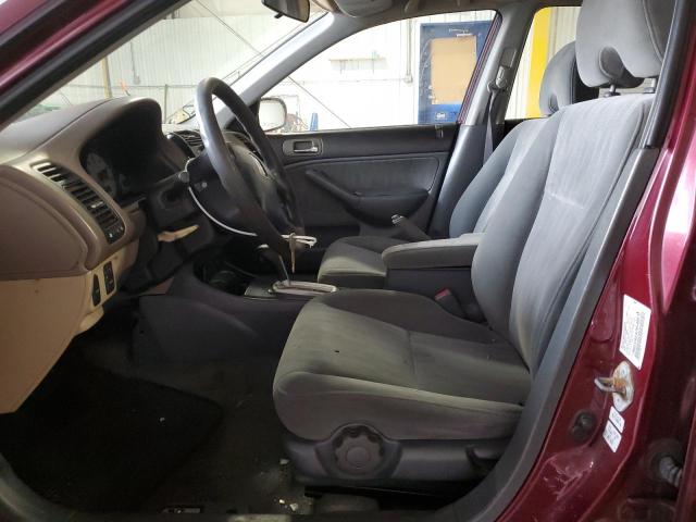 2002 Honda Civic მანქანა იყიდება აუქციონზე, vin: 2HGES16542H548978, აუქციონის ნომერი: 45297635
