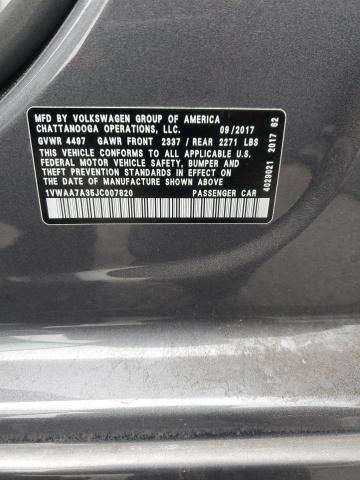 Aukcja sprzedaży 2018 Volkswagen Passat S, vin: 1VWAA7A35JC007820, numer aukcji: 43833425