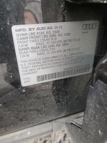 Продажа на аукционе авто 2022 Audi Q3, vin: WA1DECF33N1121929, номер лота: 45188235