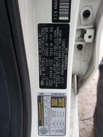 44207995 :رقم المزاد ، KNADM4A37D6272891 vin ، 2013 Kia Rio مزاد بيع
