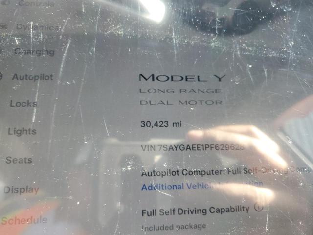 Продаж на аукціоні авто 2023 Tesla Model Y, vin: 7SAYGAEE1PF629628, номер лоту: 44158455