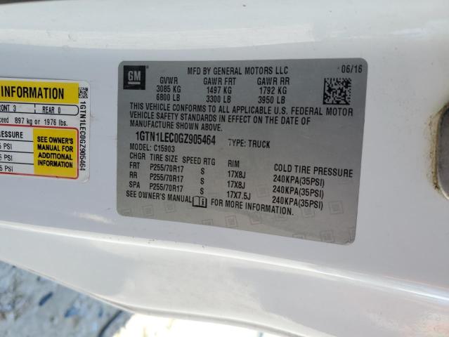 2016 Gmc Sierra მანქანა იყიდება აუქციონზე, vin: 1GTN1LEC0GZ905464, აუქციონის ნომერი: 46705465