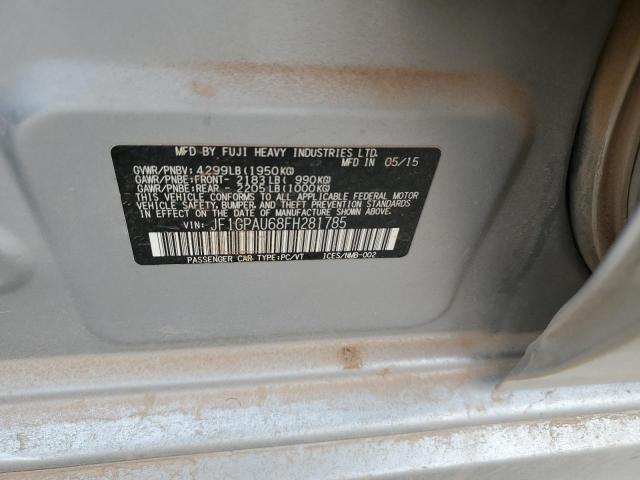 45311105 :رقم المزاد ، JF1GPAU68FH281785 vin ، 2015 Subaru Impreza مزاد بيع