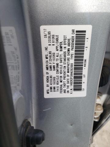 2017 Honda Accord Lx მანქანა იყიდება აუქციონზე, vin: 1HGCR2F38HA282699, აუქციონის ნომერი: 43731345