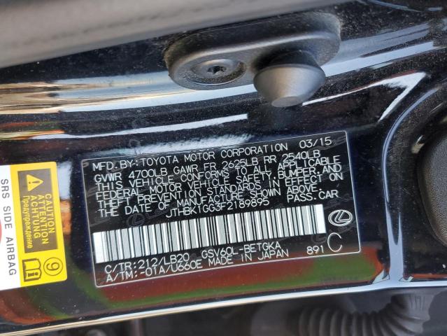 Продаж на аукціоні авто 2015 Lexus Es 350, vin: JTHBK1GG3F2189895, номер лоту: 47144395