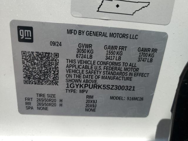 45677055 :رقم المزاد ، 1GYKPURK5SZ300321 vin ، 2025 Cadillac Lyriq مزاد بيع