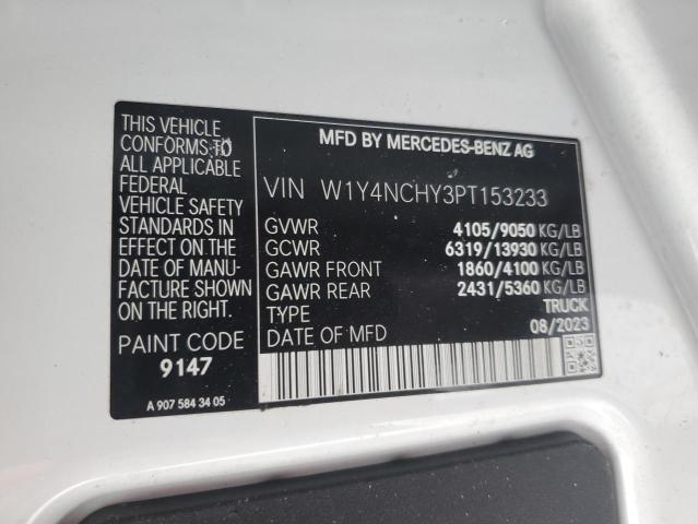 Aukcja sprzedaży 2023 Mercedes-benz Sprinter, vin: W1Y4NCHY3PT153233, numer aukcji: 44304735