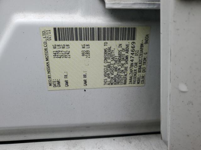 Aukcja sprzedaży 2011 Nissan Altima Bas, vin: 1N4AL2AP7BN474669, numer aukcji: 43716565