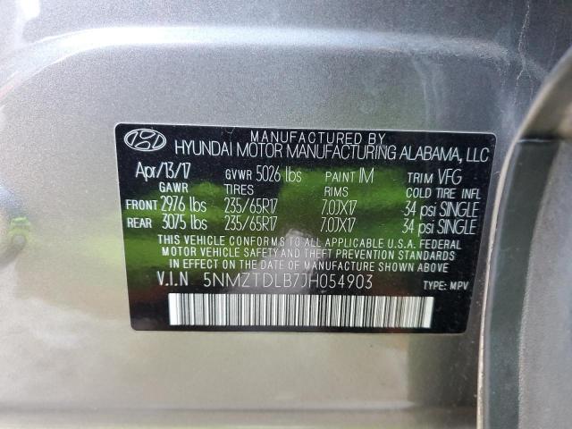 Aukcja sprzedaży 2018 Hyundai Santa Fe Sport, vin: 5NMZTDLB7JH054903, numer aukcji: 45482415