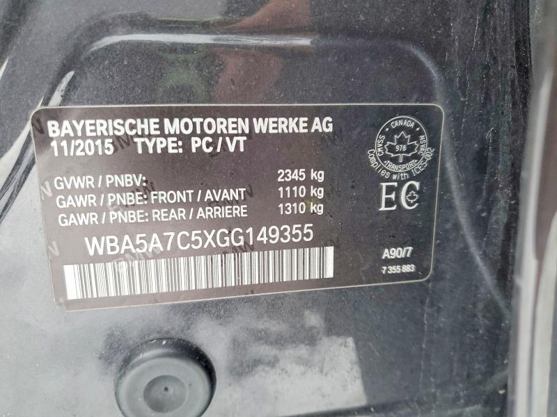 Продажа на аукционе авто 2016 Bmw 528, vin: WBA5A7C5XGG149355, номер лота: 76019425