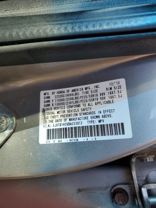 Продажа на аукционе авто 2011 Acura Rdx, vin: 5J8TB1H26BA003812, номер лота: 78927355