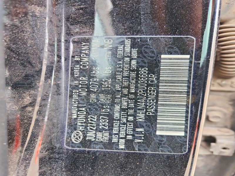 77699685 :رقم المزاد ، KMHLN4AJ2PU036686 vin ، 2023 Hyundai Elantra Hybrid مزاد بيع
