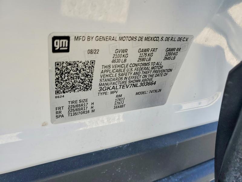 Продаж на аукціоні авто 2022 Gmc Terrain, vin: 3GKALTEV7NL303664, номер лоту: 77357655