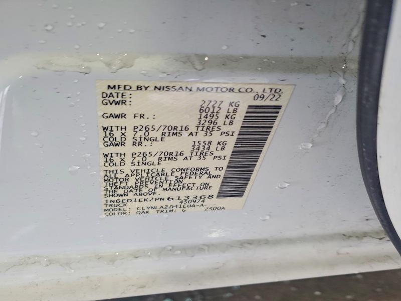 Продажа на аукционе авто 2023 Nissan Frontier, vin: 1N6ED1EK2PN613368, номер лота: 77766775
