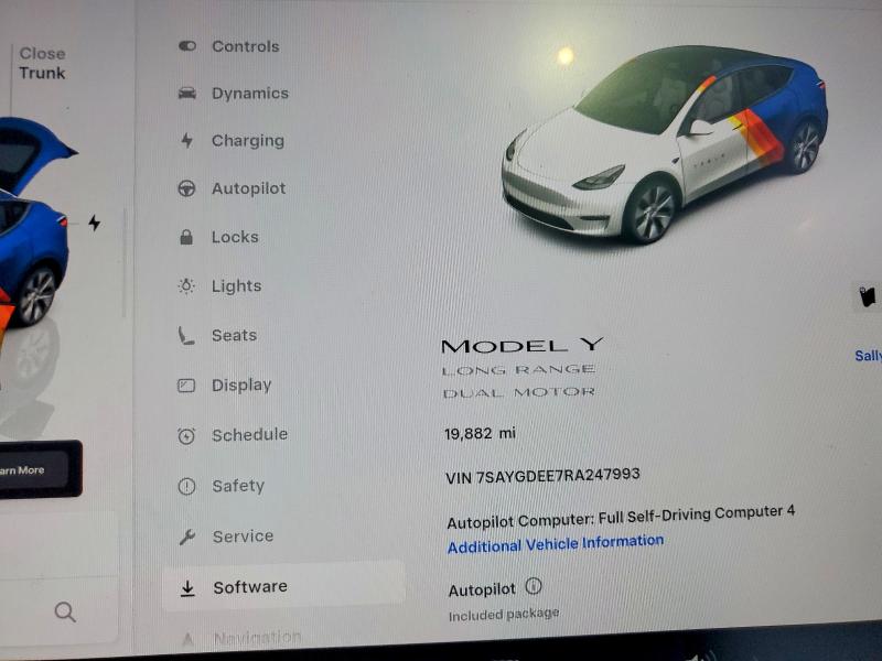 79171725 :رقم المزاد ، 7SAYGDEE7RA247993 vin ، 2024 Tesla Model Y مزاد بيع