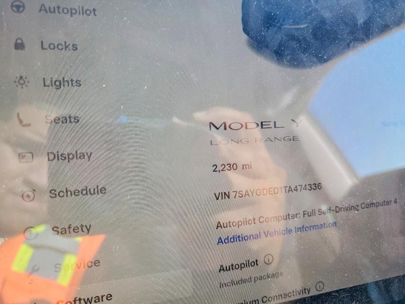 75942615 :رقم المزاد ، 7SAYGDED1TA474336 vin ، 2026 Tesla Model Y مزاد بيع