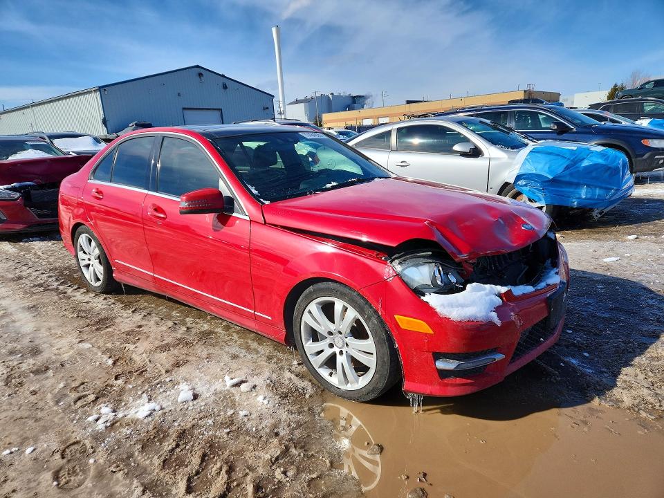 77494935 :رقم المزاد ، WDDGF8BB4CA604441 vin ، 2012 Mercedes-benz C مزاد بيع