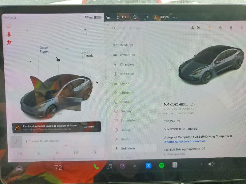 Aukcja sprzedaży 2018 Tesla Model 3, vin: 5YJ3E1EB8JF054891, numer aukcji: 75017905